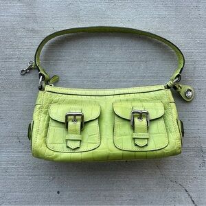 Lime Green Croc-Embossed Dooney&Bourke Women's Bag